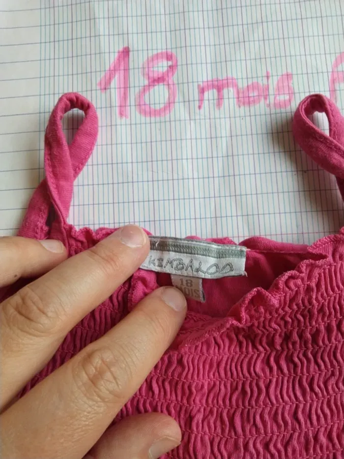 Robe rose à bretelles - photo numéro 2