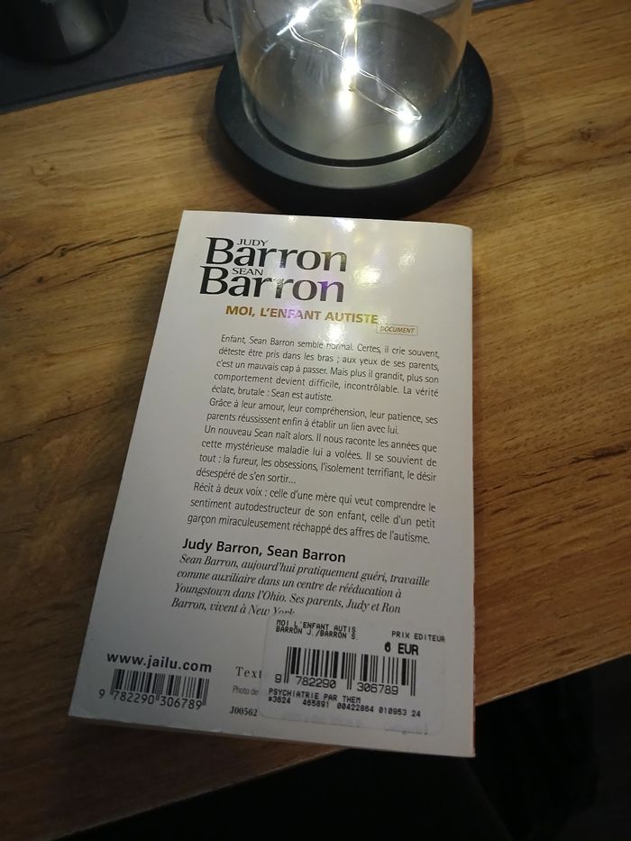 LIVRE MOI L ENFANT AUSTISTE DE SEAN BARRON - photo numéro 2