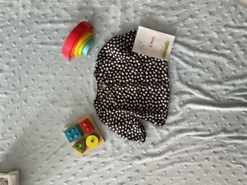 chemise manches longues noir à motifs blanc tape à l'oeil 6 mois