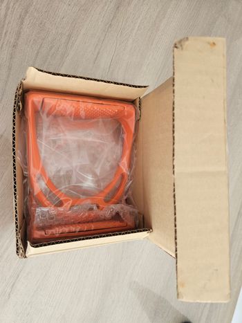 Etrier aluminium orange