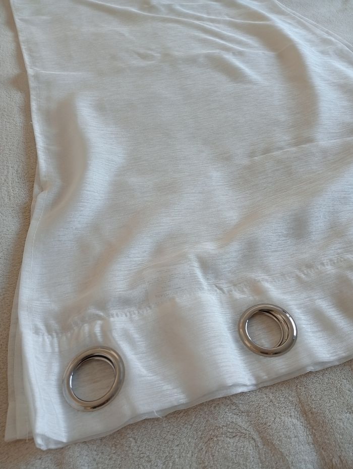 Rideau/ Voilage blanc. Voile Curtain