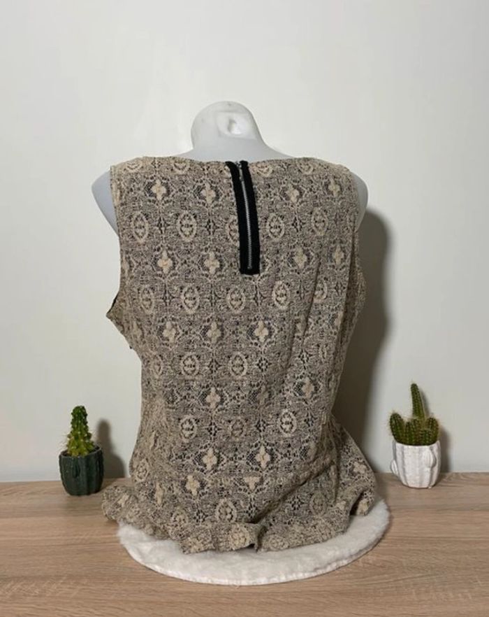 Débardeur doublé beige et noir Promod - photo numéro 2