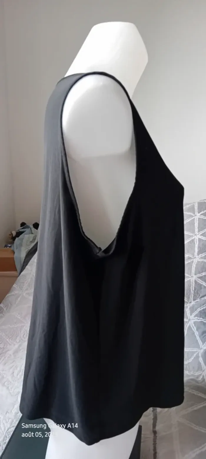 Débardeur fluide col rond noir femme xxl opaline - photo numéro 9
