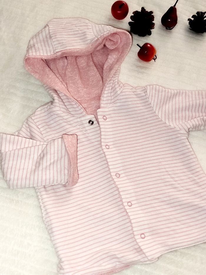 Baby Gap Cardigan réversible Fille 6 -12 mois Neuf - photo numéro 2