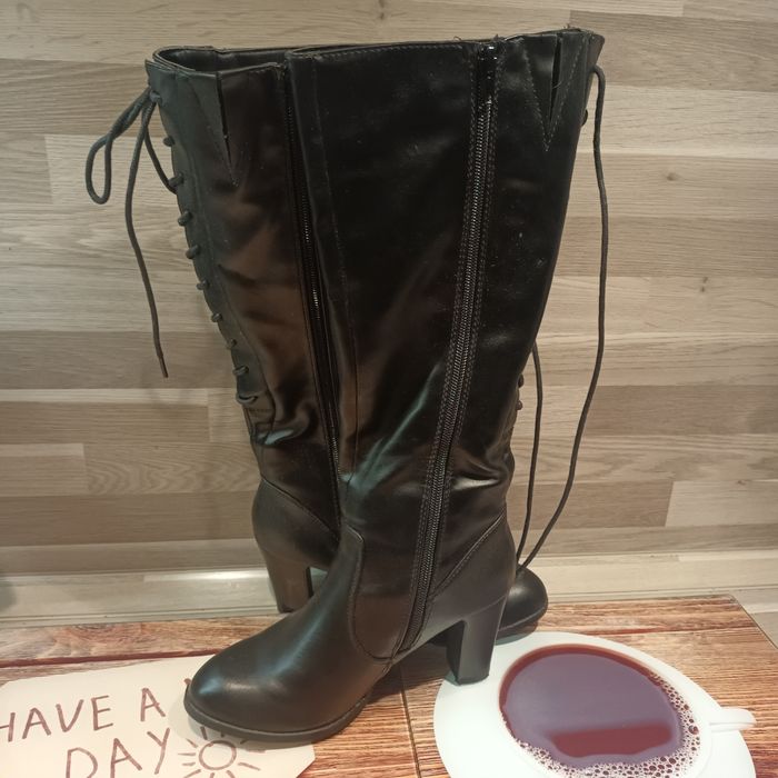 Élégante bottes hautes T37 talon 8cm