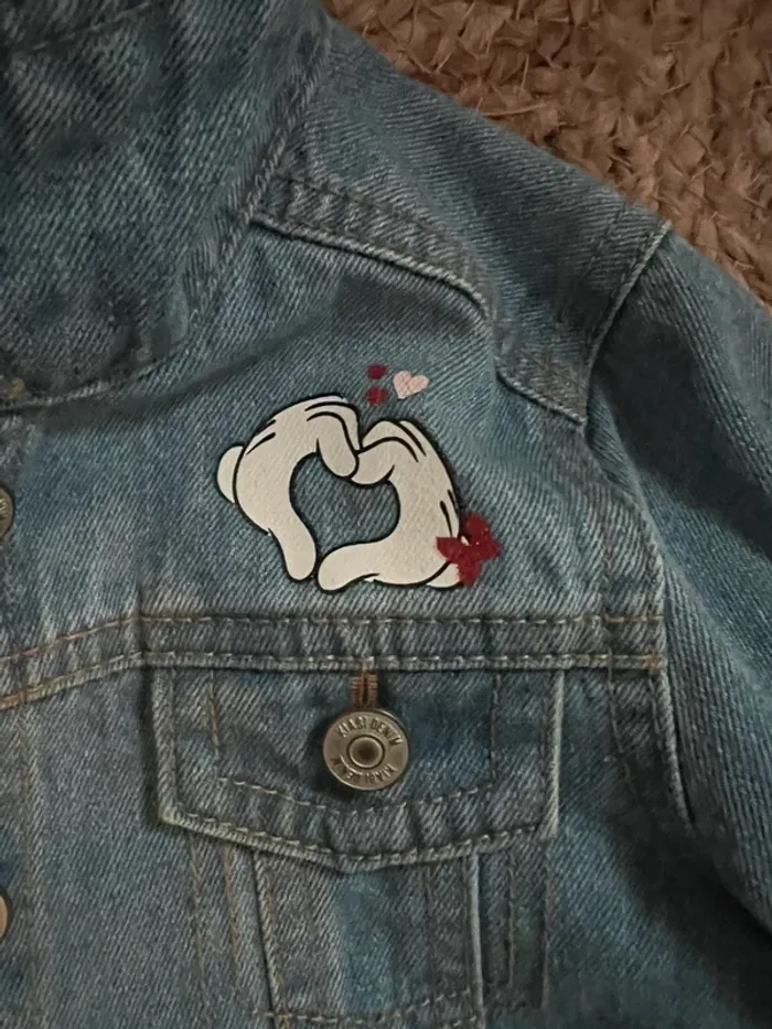 Veste en jean Disney Mickey&Minnie 4 ans - photo numéro 4