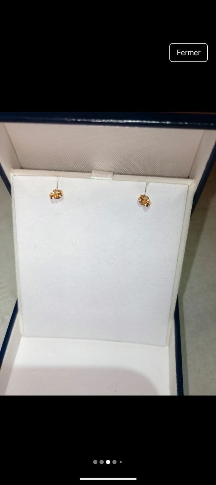 Parure collier/Boucles d'oreilles or et perles de culture - photo numéro 3