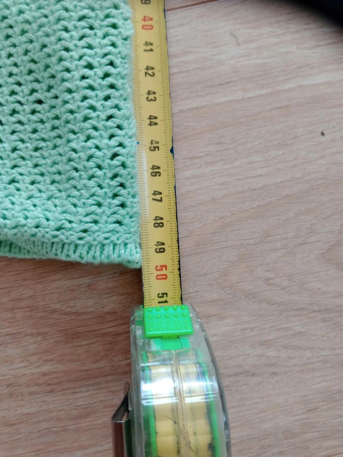 Débardeur femme XS en crochet menthe c85 - photo numéro 14