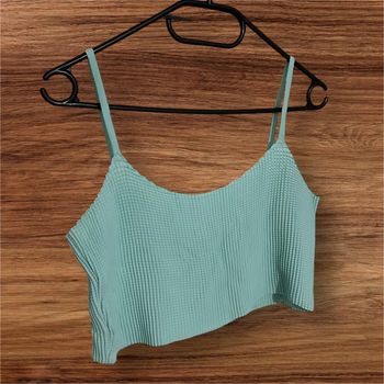 Crop top à bretelles bleu - 38/M