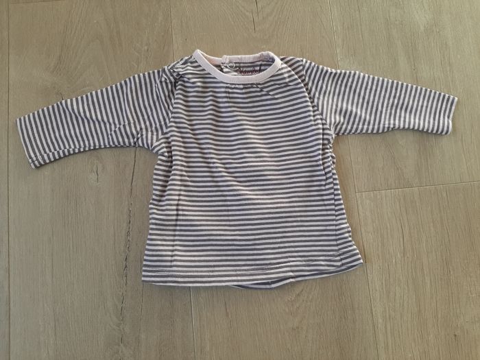Tee-shirt manches longues bébé fille 3 mois
