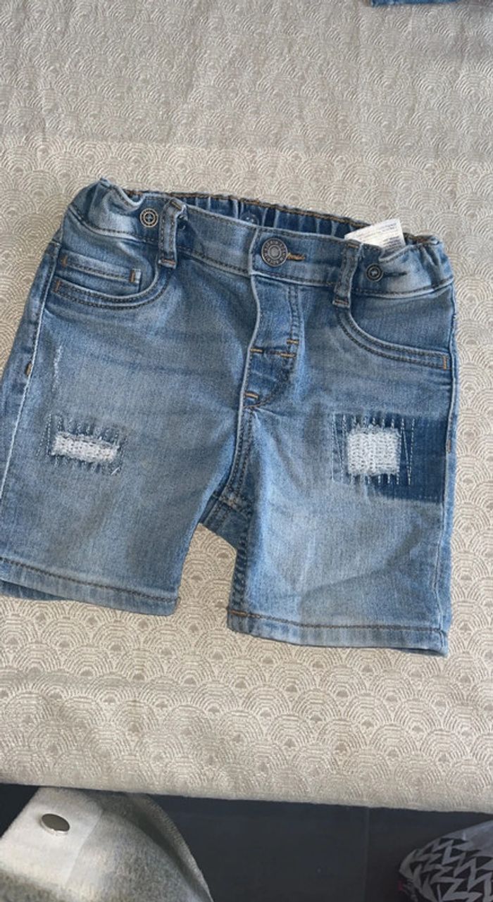 Short en jean garçon