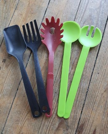 Lot de 5 Couverts de service en plastique