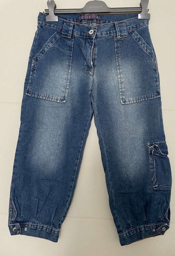 Pantacourt en Jean 3/4 femme lulu castagnette