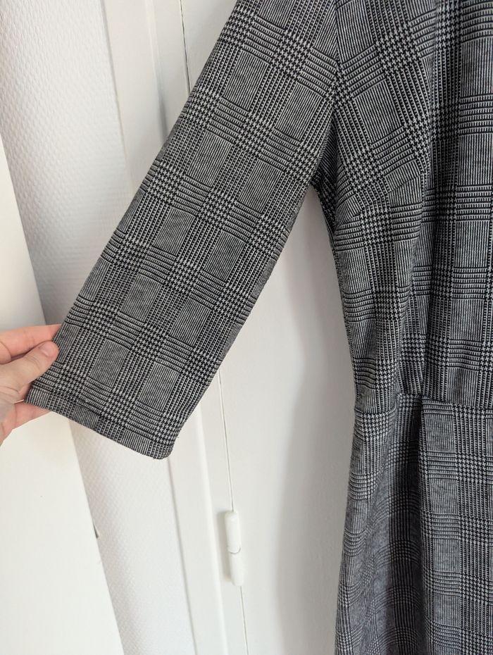 Combishort gris à carreaux tartan Bershka taille m - photo numéro 2