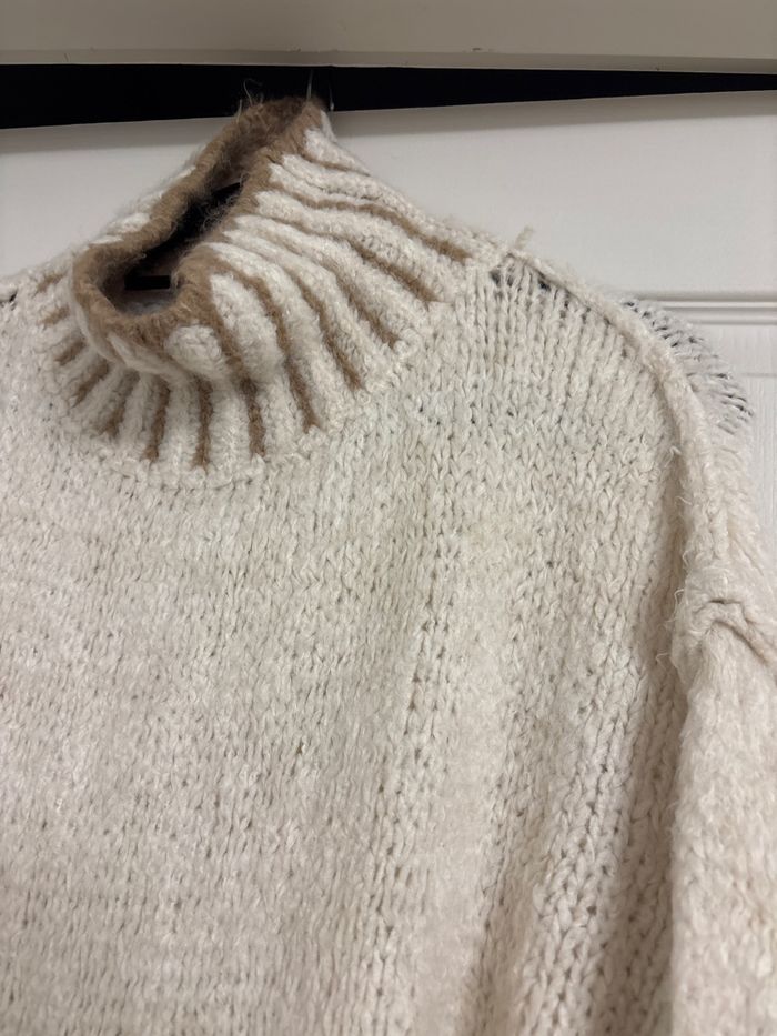 Robe pull manches ballons col cheminé - photo numéro 3