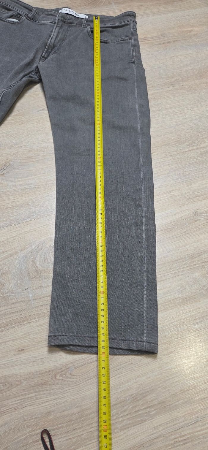 Jeans Lacoste Homme taille W33 L34 gris très bon état - photo numéro 9