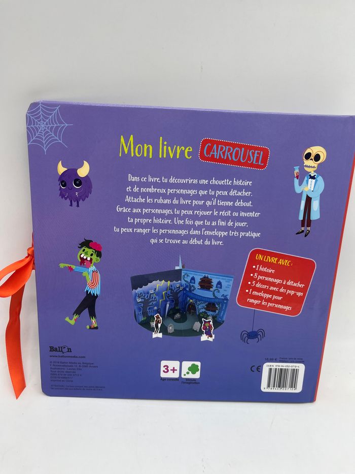 Mon livre Carrousel La maison Hantée Livre Pop UP avec figurine spécial Halloween Neuf - photo numéro 2