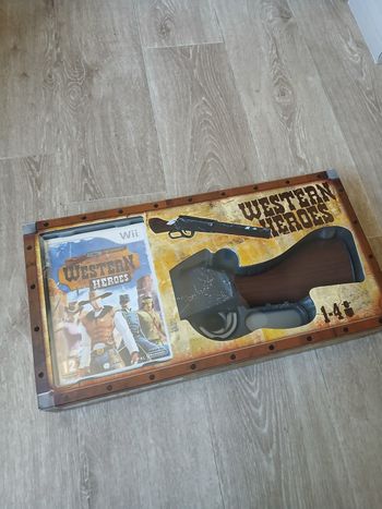 Coffret jeu de wii Western heroes avec fusil