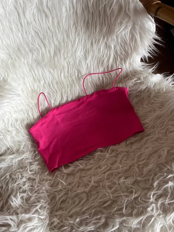 Bustier fuchsia Shein XS