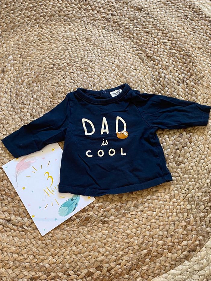 Lot de 2 T-shirts manches longues 3 mois - photo numéro 2