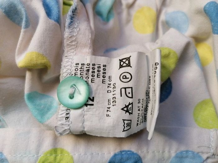 Robe à pois grain de blé 9-12 mois - photo numéro 4