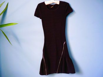 Robe Femme Maje 36 S petite robe noire zippée TBE manches courtes