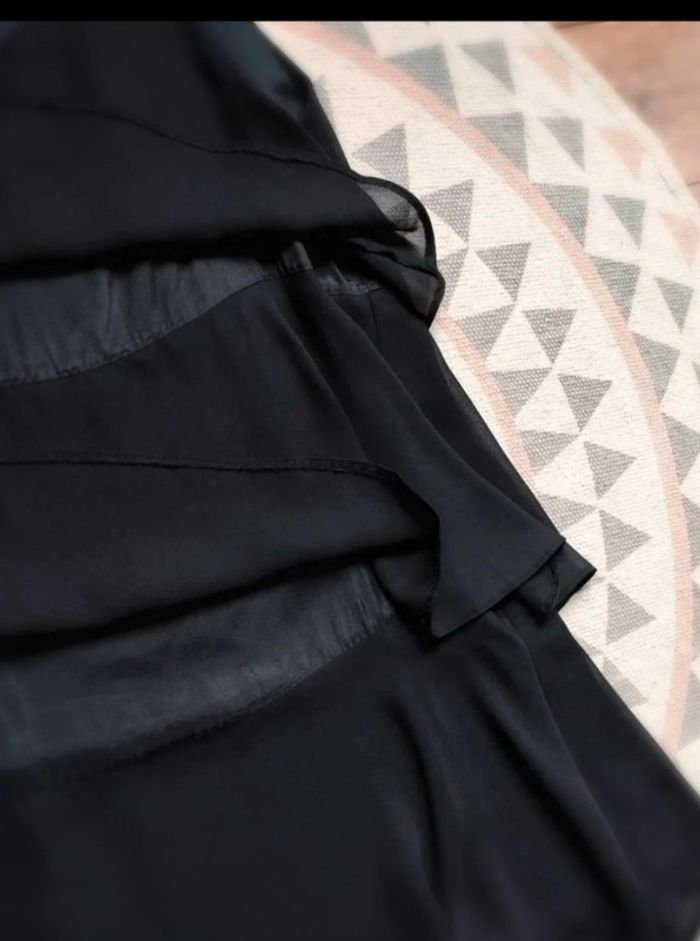 Robe  volantée noire -  Promod vintage  80's  - T40 =  36  actuel  - Comme Neuve - photo numéro 7