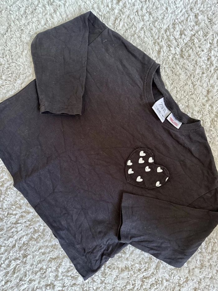 T-shirt manches longues Zara 9/12mois - photo numéro 3