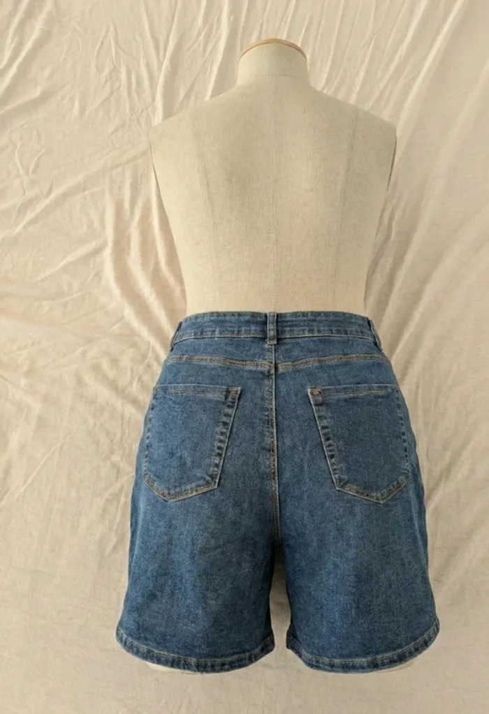 Short en Jean InExtenso - Taille 40 (L) - Bleu Stretch Confort - photo numéro 2
