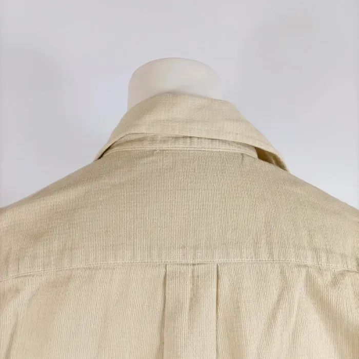 Chemise beige Sergio Tacchini vintage – 100 % coton, manches courtes L A650 - photo numéro 11