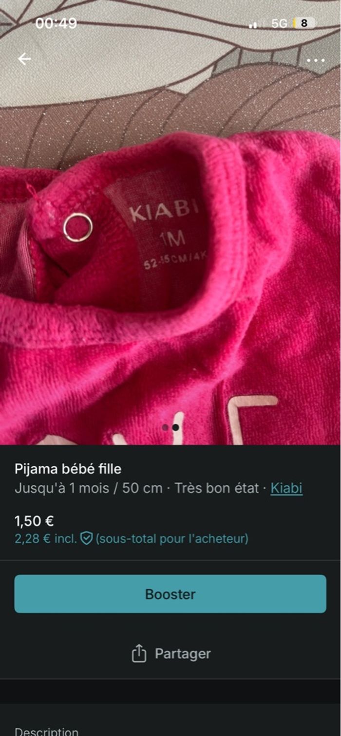 Pyjama bébé fille