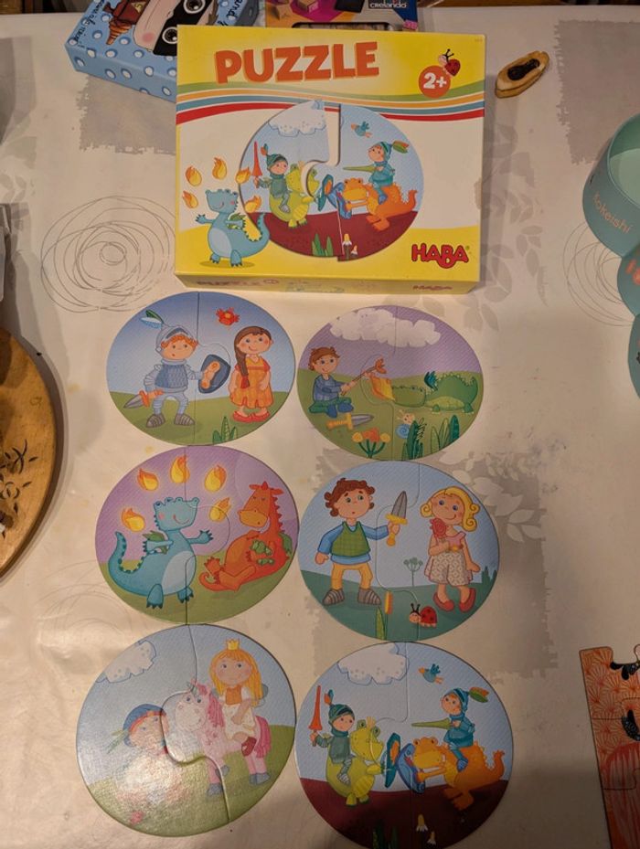 Puzzles chevalier et princesse