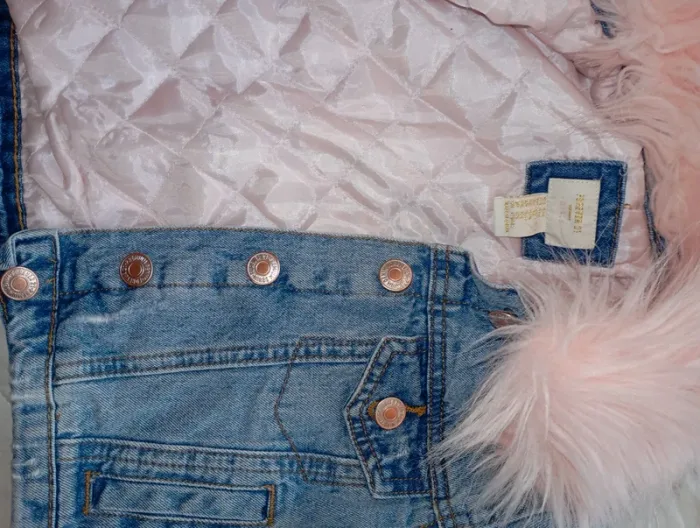 Veste jeans avec ou sans foururre - photo numéro 7