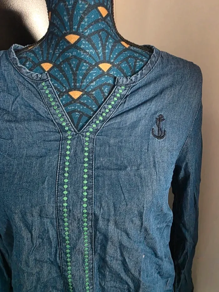 Blouse jeans terre de marin - photo numéro 2