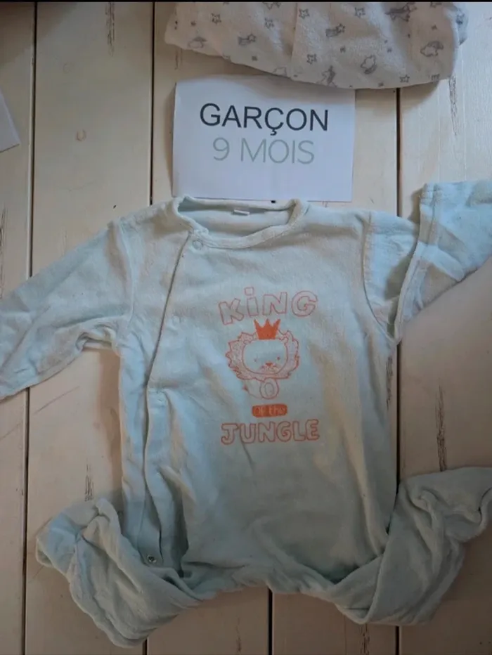 Pijama hiver bébé garçon 9 mois ouverture devant
