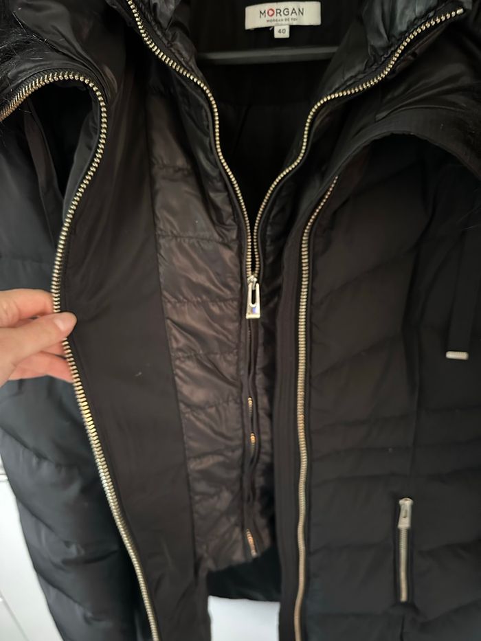 Doudoune noire Morgan taille 38 - photo numéro 3