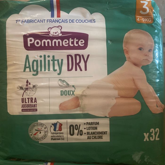 2 paquet de couche pommette 3