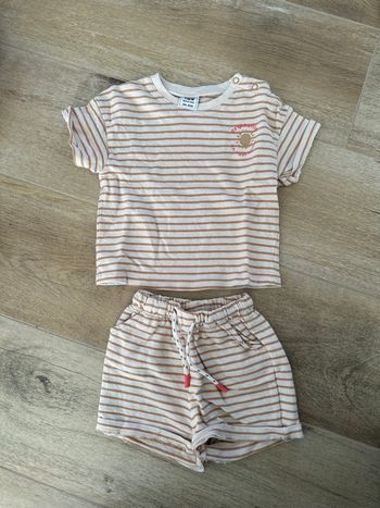 Ensemble tee shirt + short 