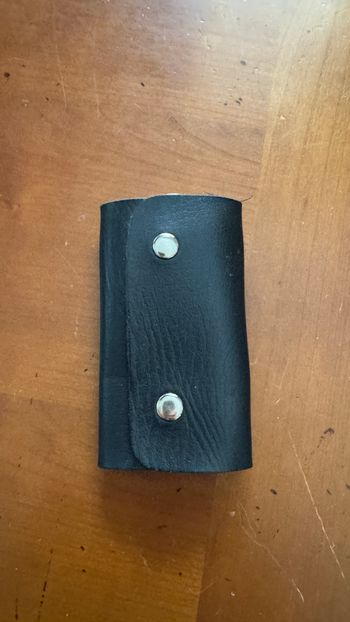 Etuit clé en cuir Noir Porte clé