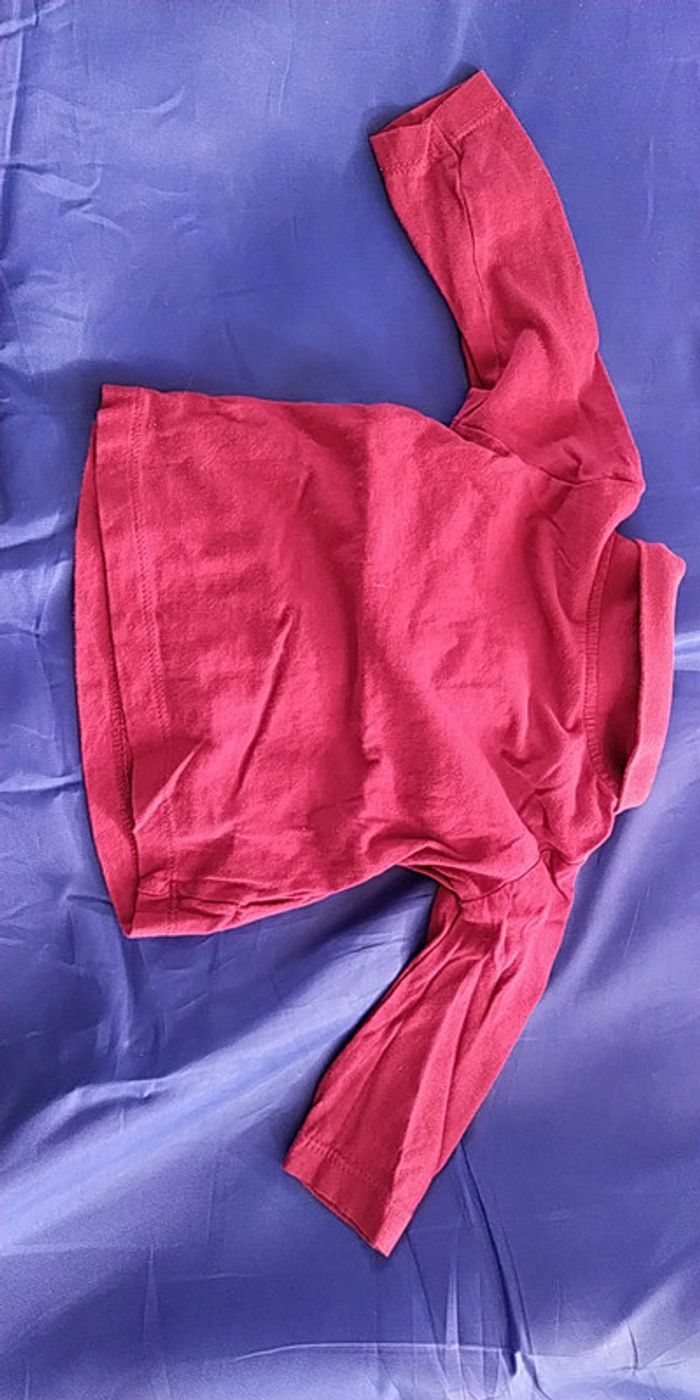 Tee-shirt rouge Bordeaux 12 mois