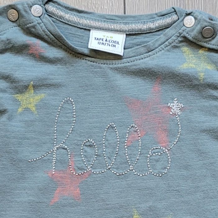 Tres jolie maillot vert. Fille 12 mois. Marque Tape à l'oeil - photo numéro 2