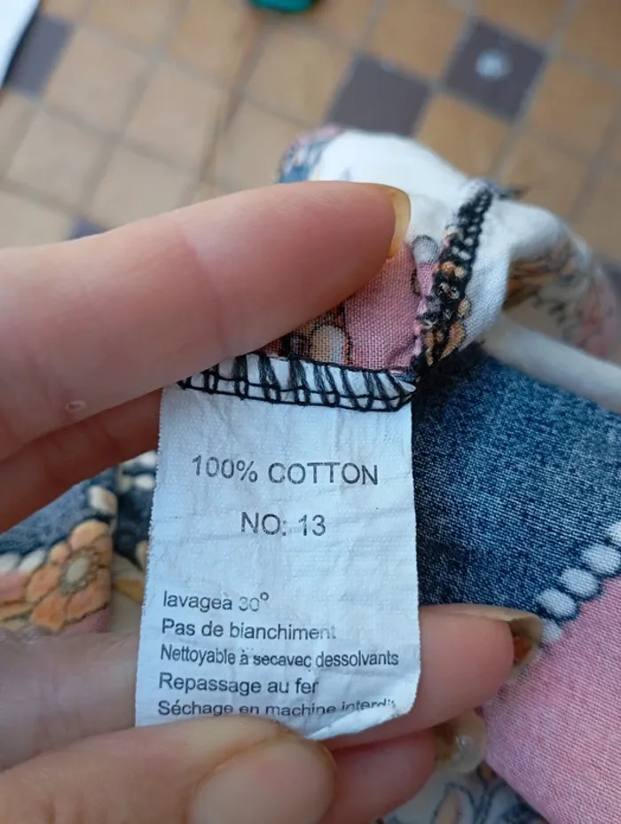 Jupe longue en coton à motifs  - Taille unique - photo numéro 4