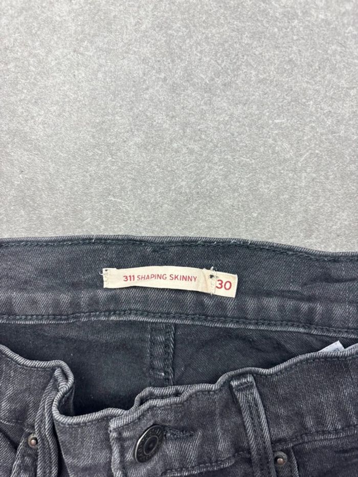 Jean pantalon coupe droite levis noir W30 L30 - photo numéro 7