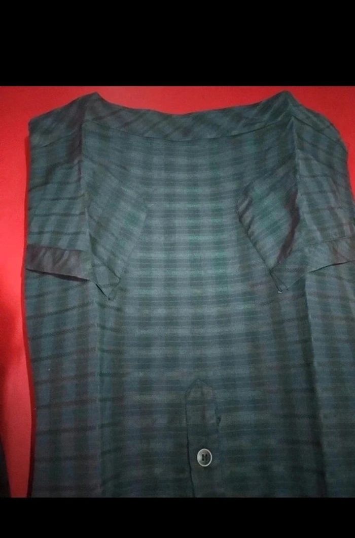 Tunique blouse longue à carreaux taille 36 - photo numéro 4