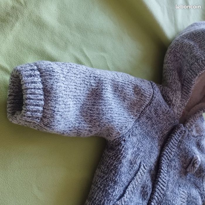 Veste polaire à capuche bébé 3mois - photo numéro 8