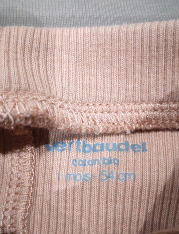 Legging rose poudré Verbaudet taille 1 mois - photo numéro 5