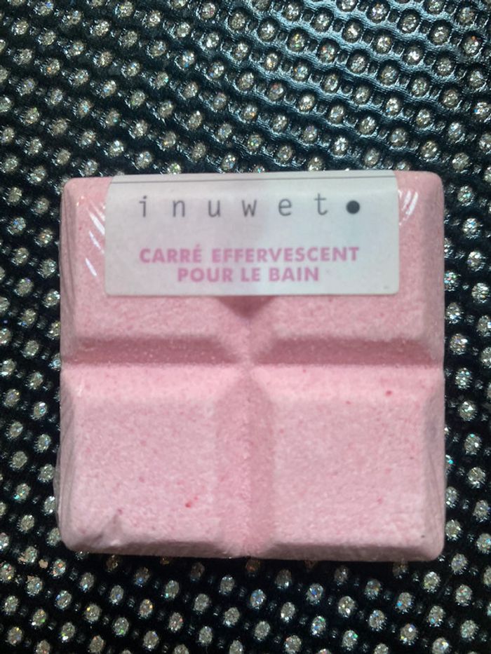 Carré effervescent bain arôme fraise