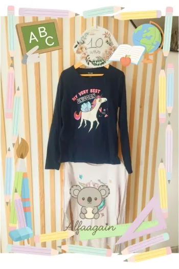 Lot hauts manches longues 10ans licorne