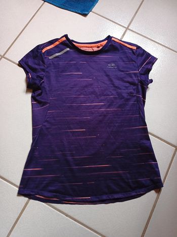 T-shirt fille violet Kalenji