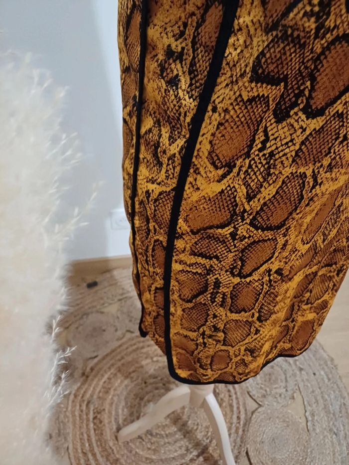 Robe fluide à imprimé Serpent Norah taille M 38 - photo numéro 5